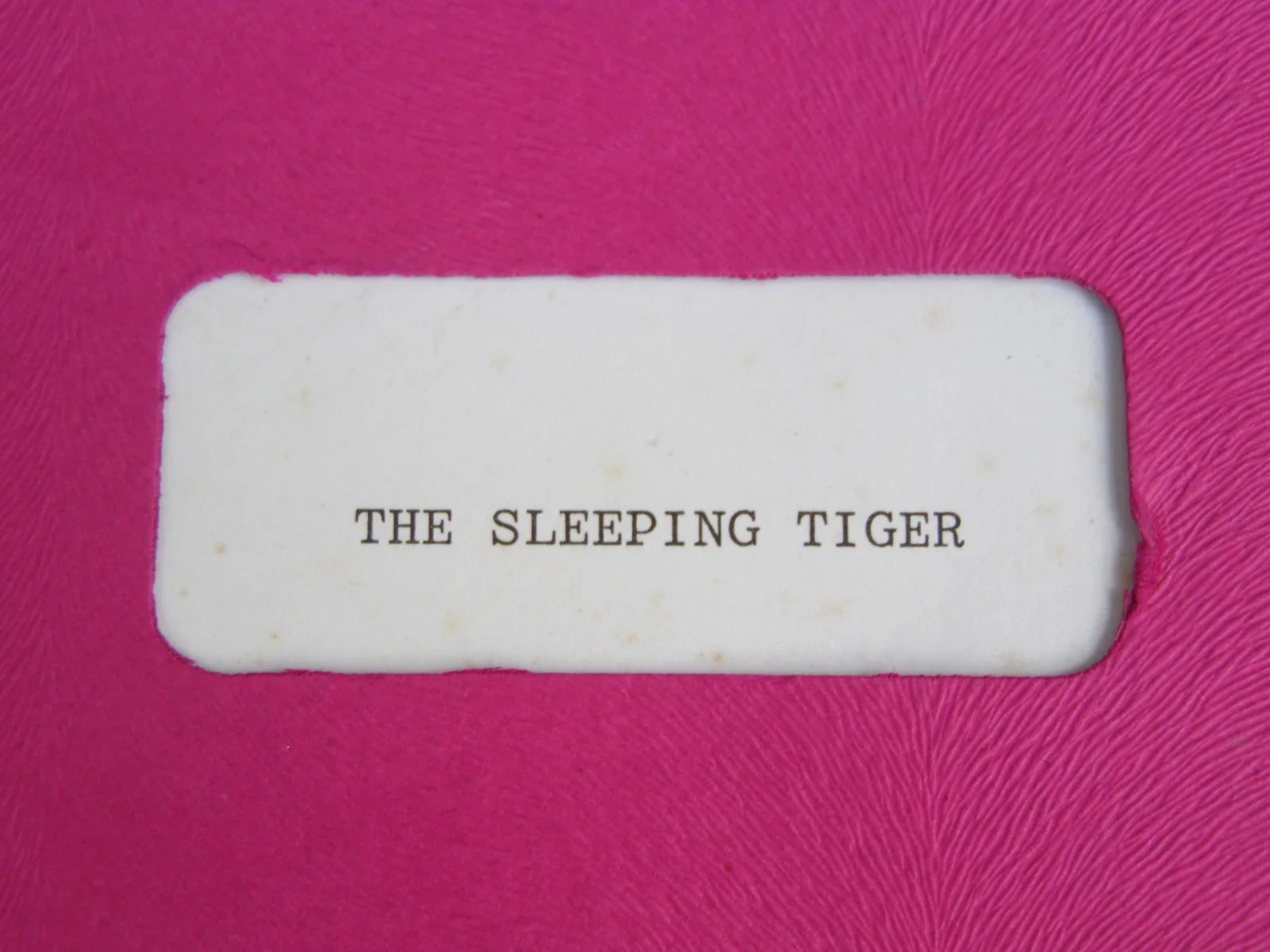 Vintage "The Sleeping Tiger" Original Post Production Release Movie Script 1954, image 3