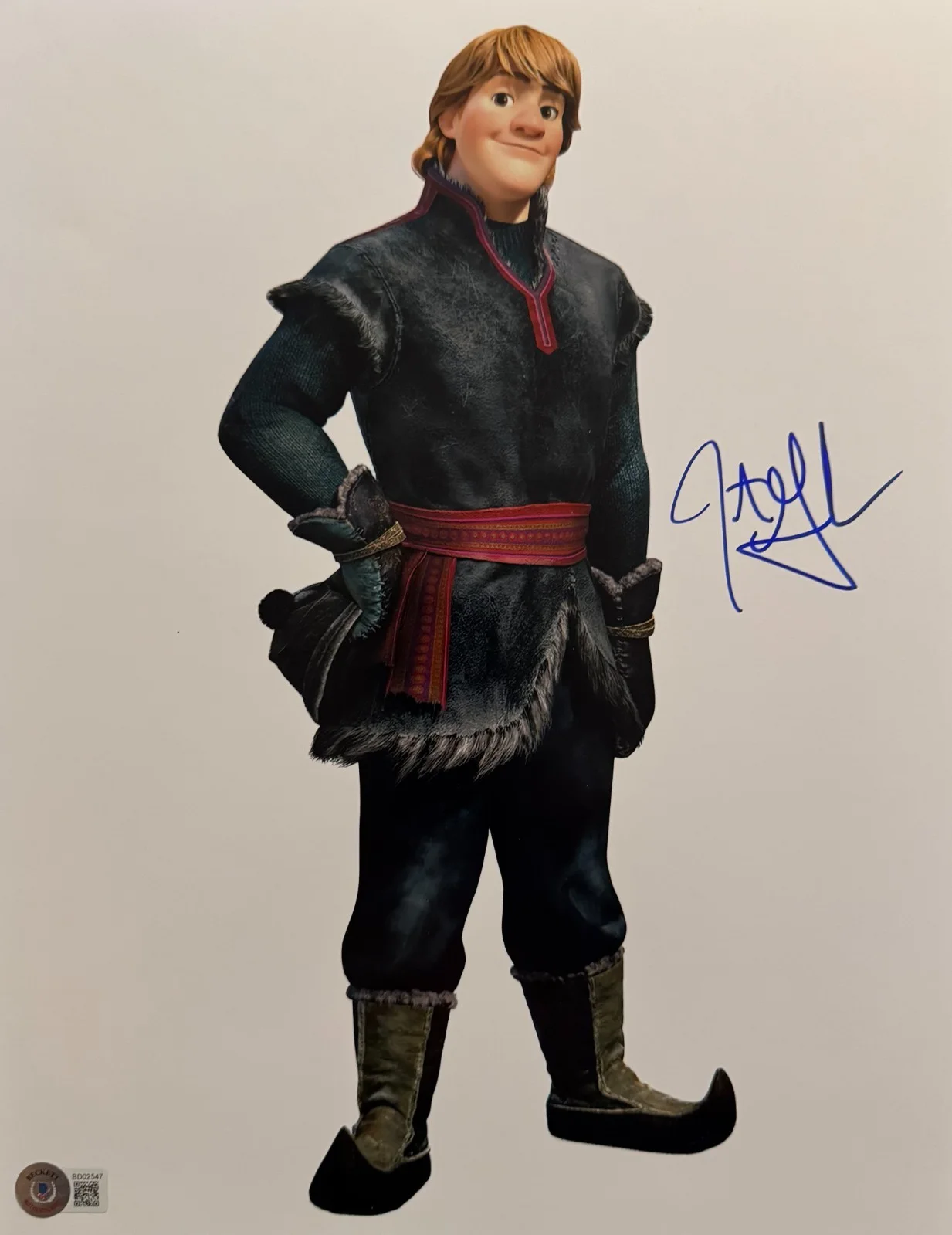Jonathan Groff — *FROZEN* JONATHAN GROFF SIGNED 11X14 PHOTO BECKETT AUTO KRISTOFF