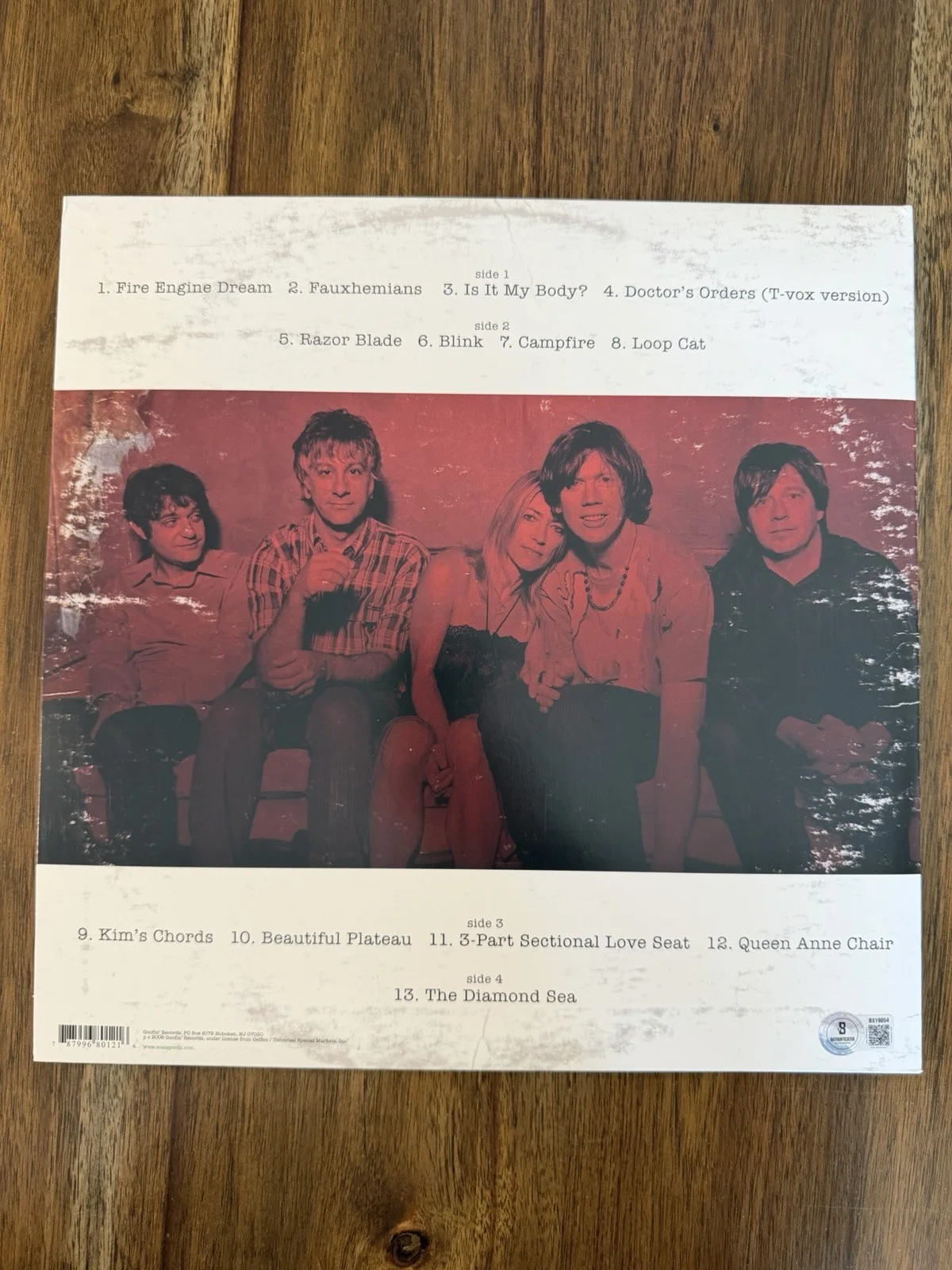 Kim Gordon ‘Sonic Youth’ Signed Vinyl Album ‘The Destroyed Room’ Beckett, изображение 2