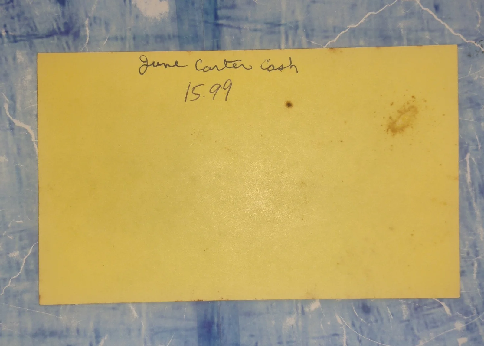 June Carter Cash Hand Signed Autograph JSA COA Index Card NO US TARIFFS, image 4