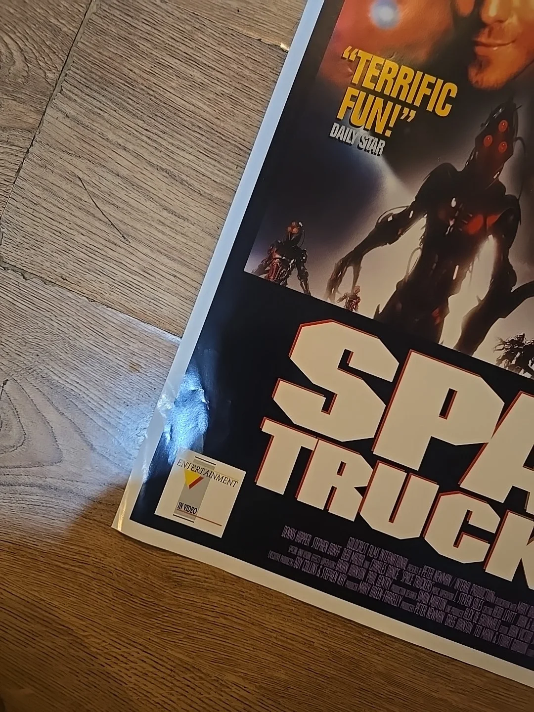 Space Truckers Film Original Video Shop VHS Promo Poster Rare, изображение 2