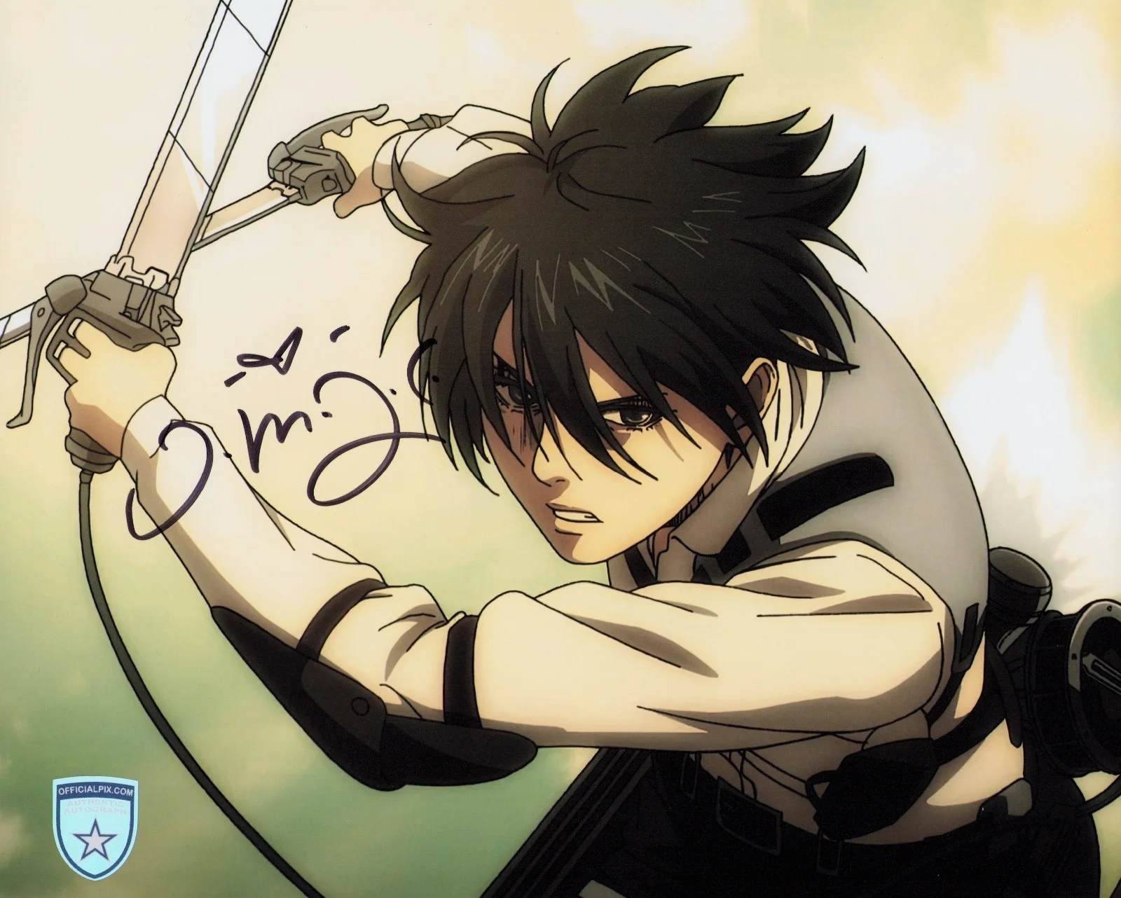 Trina Nishimura — Signed Trina Nishimura Attack on Titan Mikasa Ackerman 8x10 w/ Official Pix COA