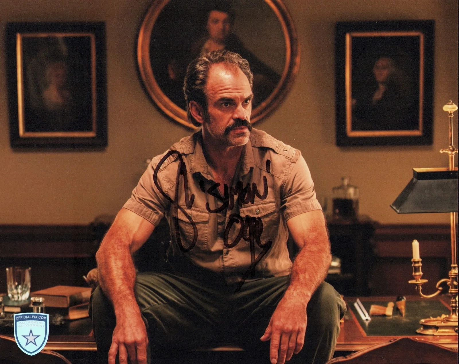Steven Ogg — Signed Steven Ogg The Walking Dead Simon 8x10 w/ Official Pix COA