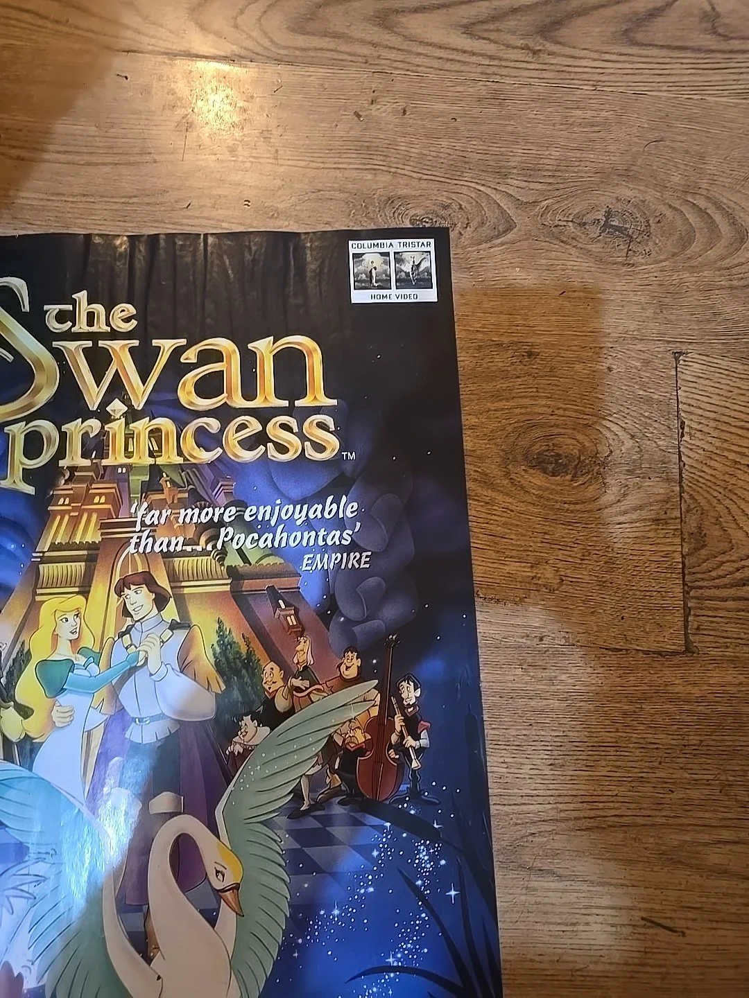 The Swan Princess Film Original Video Shop VHS Promo Poster Rare, изображение 2