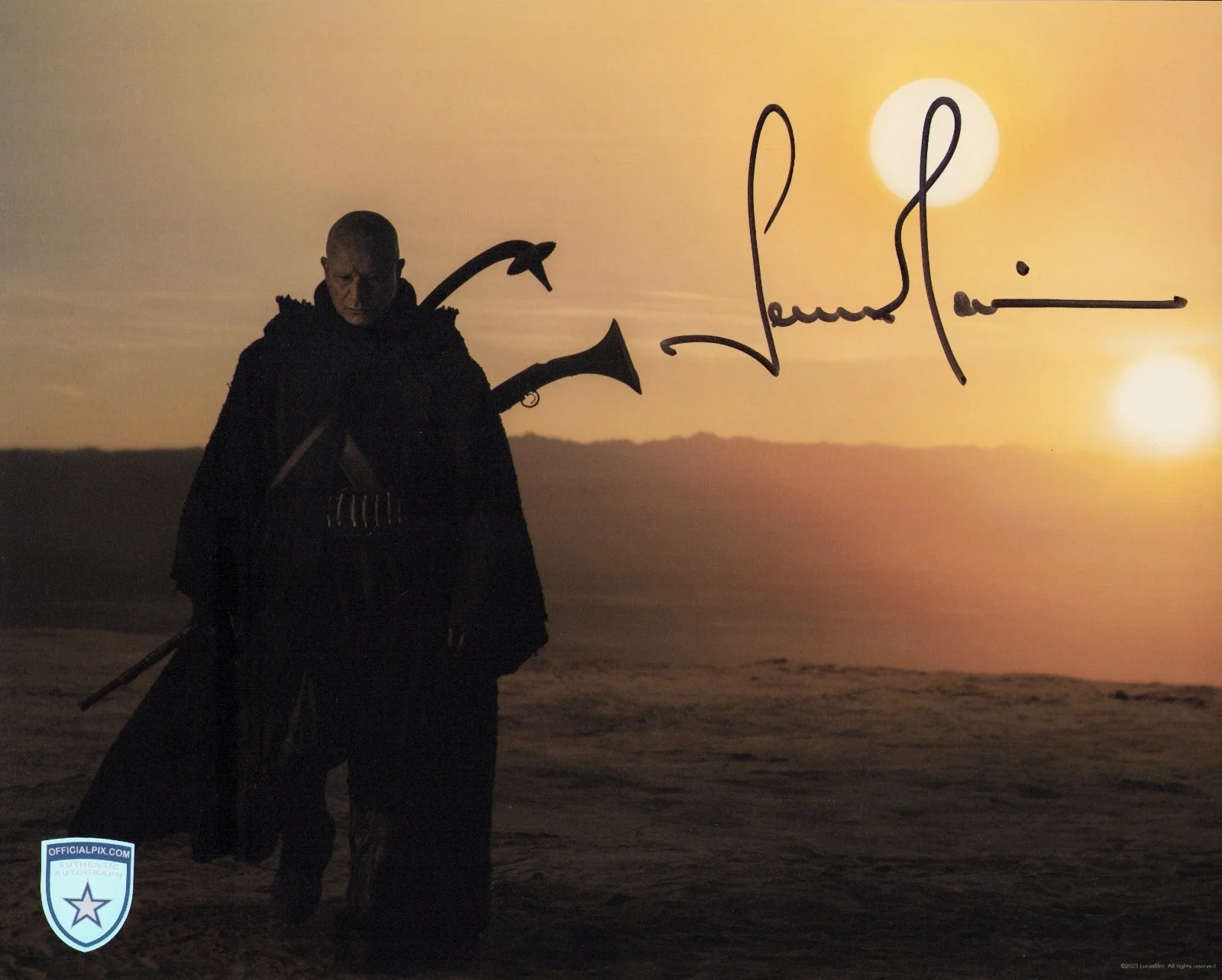 Temuera Morrison — Signed Temuera Morrison Star Wars: Book of Boba Fett 8x10 w/ Official Pix COA
