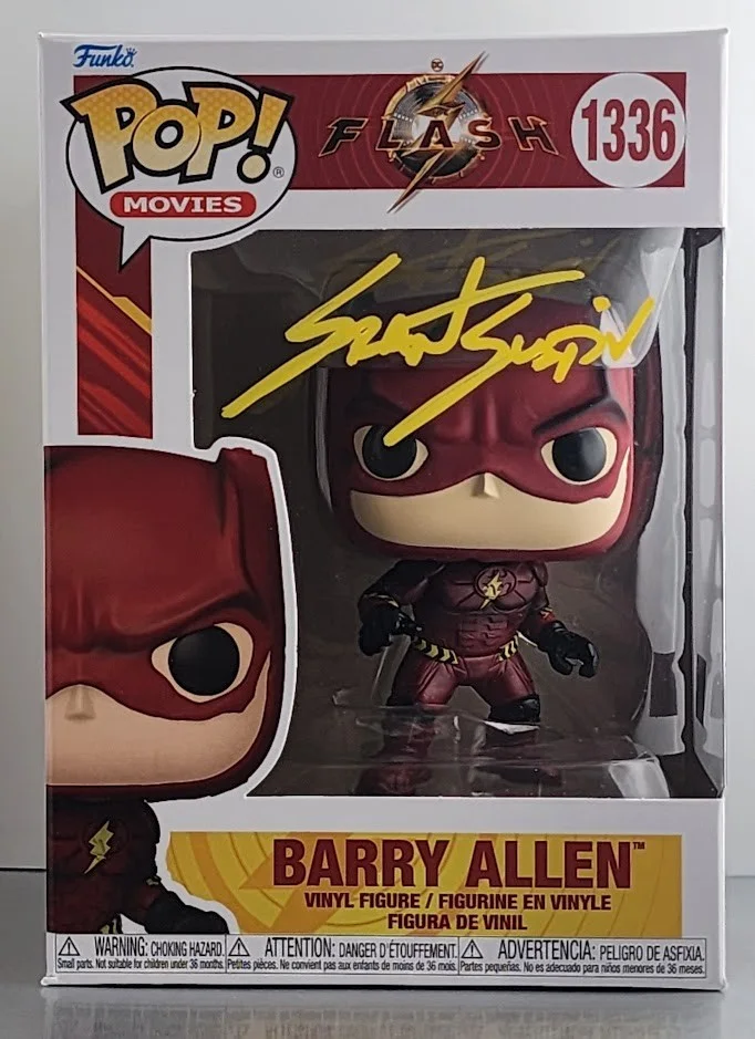 Grant Gustin — Grant Gustin Signed Autographed Funko Pop #1336 Barry Allen Flash, image 2