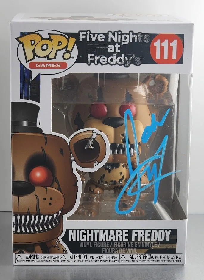 Josh Hutcherson — Josh Hutcherson Signed Funko Pop 111 Nightmare Freddy Five Nights at Freddy's, изображение 2
