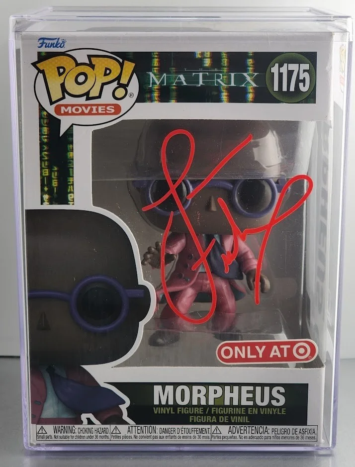 Laurence Fishburne — Laurence Fishburne Signed Autographed Funko Pop 1175 Morpheus The Matrix