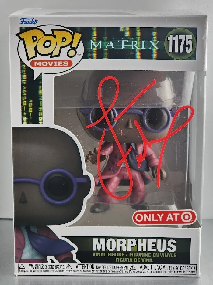 Laurence Fishburne — Laurence Fishburne Signed Autographed Funko Pop 1175 Morpheus The Matrix, image 2