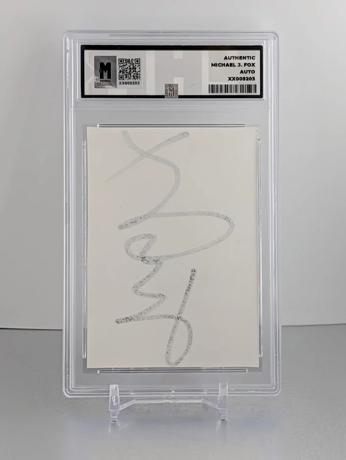 Michael J Fox — Michael J Fox Autographed Signed CUT Back to the Future MAS Slabbed, image 2
