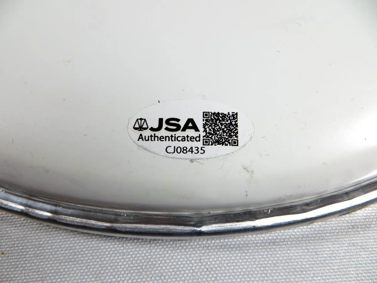 Circle Jerks Band Signed 10" Drumhead Morris Hetson Schloss JSA CJ08435, image 2