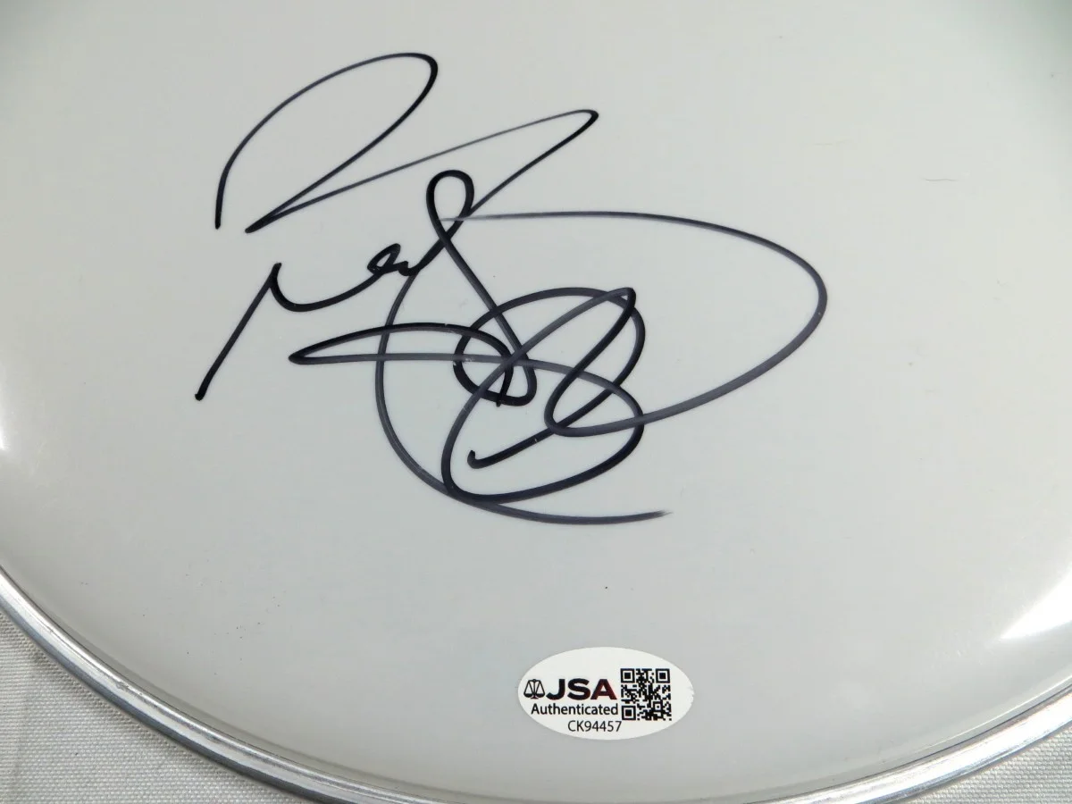 Rudy Sarzo Signed Autographed 12" Drumhead Quiet Riot Ozzy Osbourne JSA CK94457, image 2