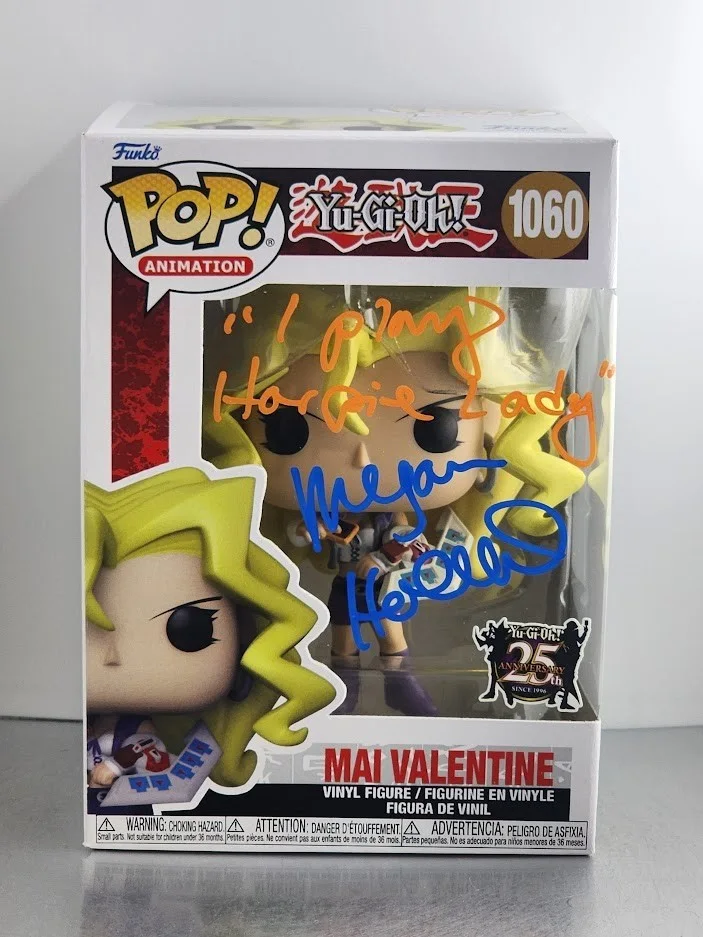 Megan Hollingshead — Megan Hollingshead Autographed Signed #1060 Funko Pop Mai Valentine Yu-Gi-Oh