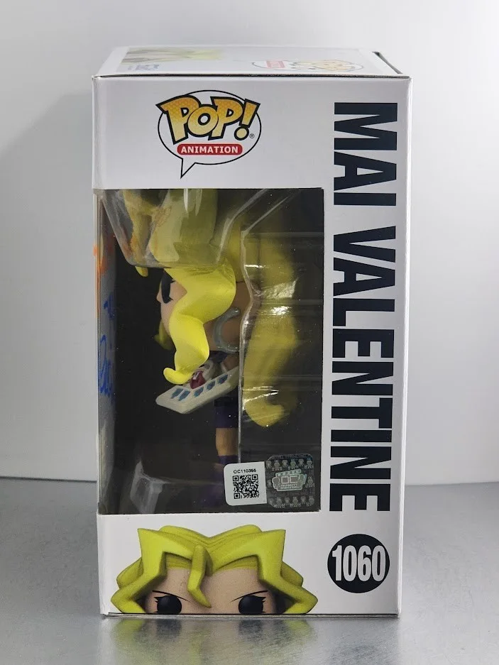 Megan Hollingshead — Megan Hollingshead Autographed Signed #1060 Funko Pop Mai Valentine Yu-Gi-Oh, изображение 2