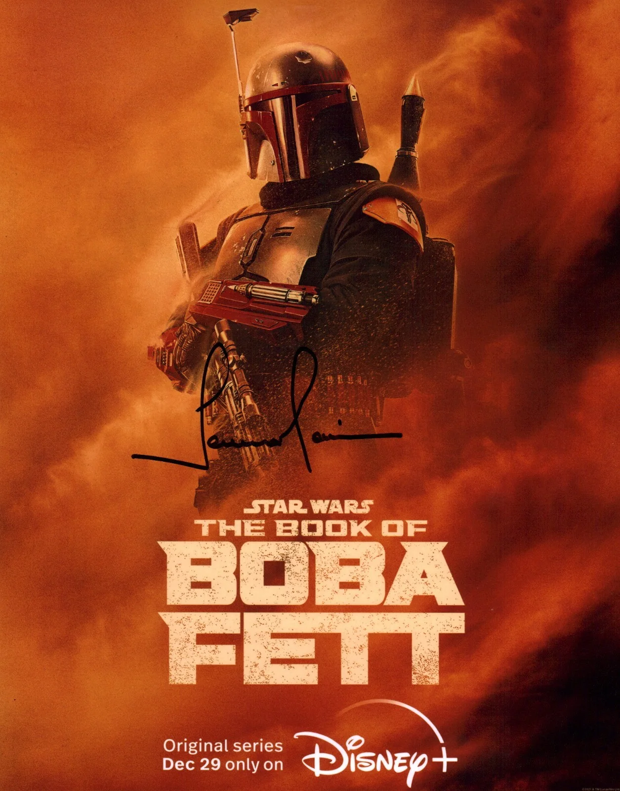 Temuera Morrison — Temuera Morrison The Book of Boba Fett 11x14 Photo Poster Signed JSA Cert Auto