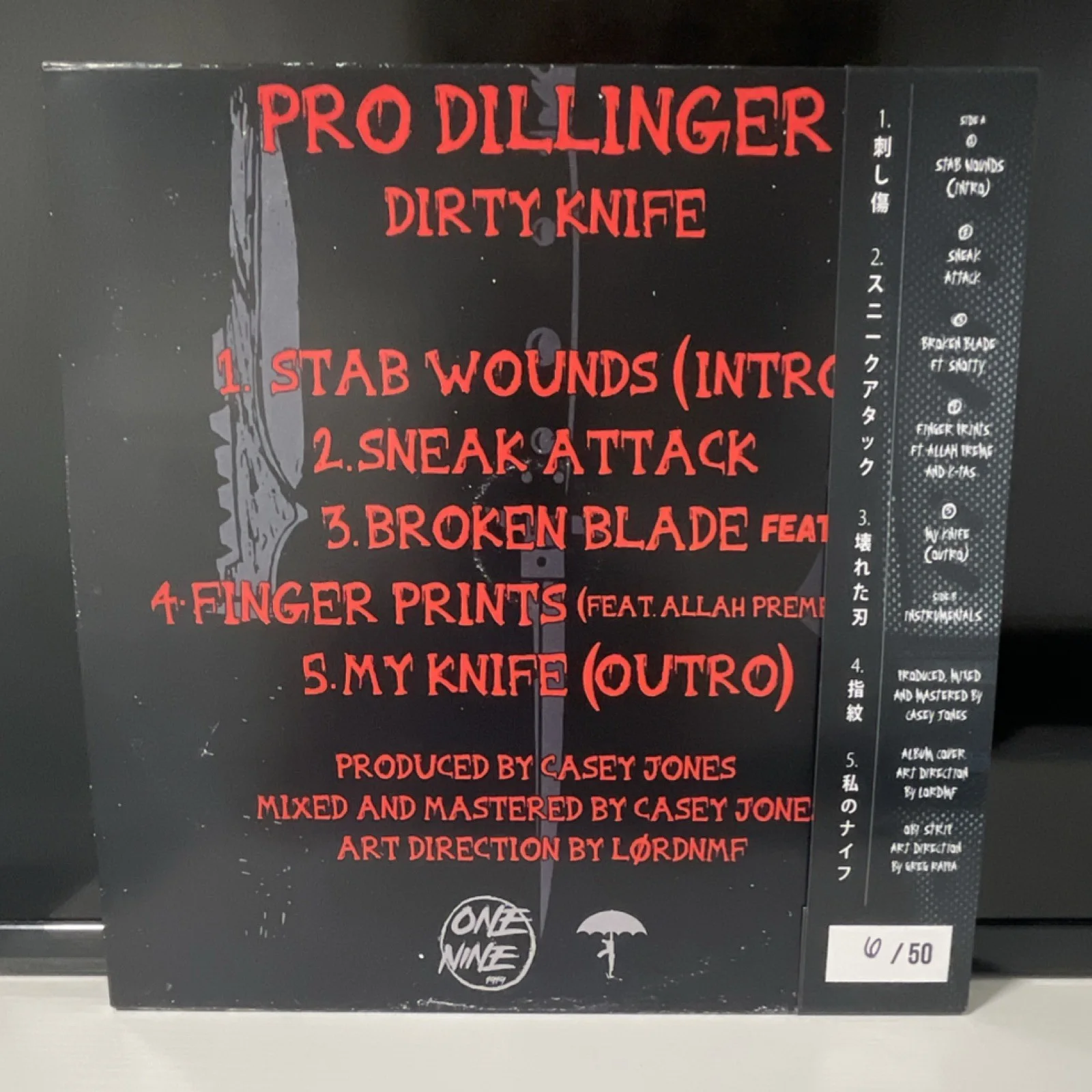 Pro Dillinger - Dirty Knife - Green/Purple Vinyl - Limited to 50, изображение 2