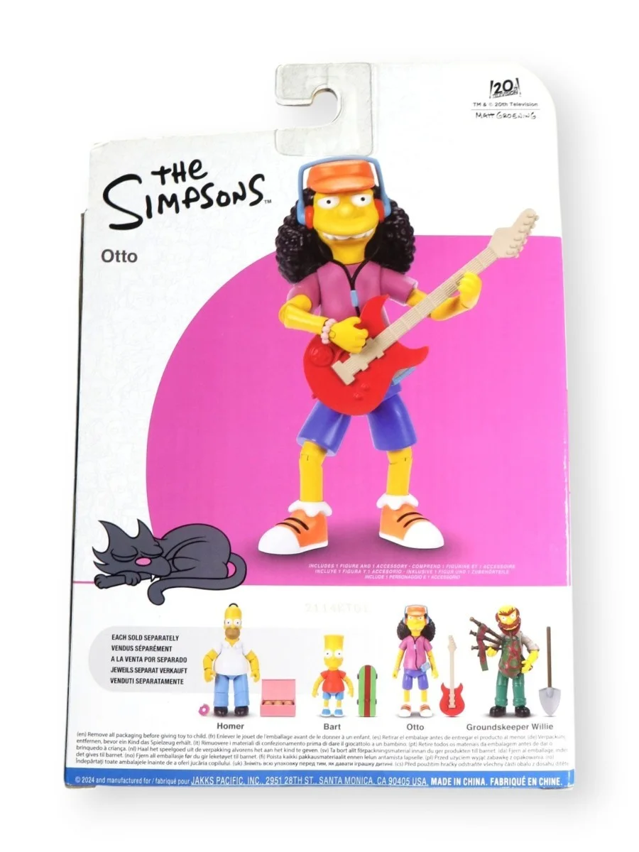 James L. Brooks — James L. Brooks Signed Autographed Action Figure The Simpsons Otto PSA AP30988, изображение 2