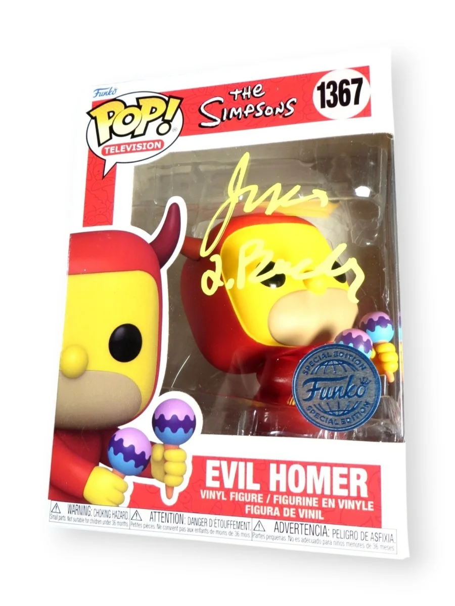 James L. Brooks — James L. Brooks Signed Autographed Funko POP! Simpsons Evil Homer PSA AP30685