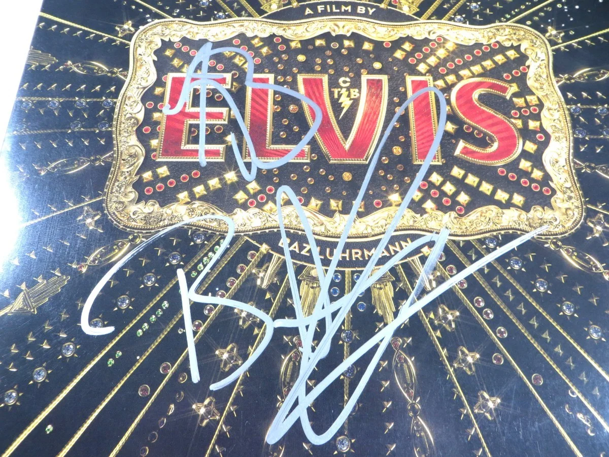 Austin Butler, Baz Luhrmann — Austin Butler Baz Luhrmann Signed Autograph Record Album Cover Elvis BAS BU96835, изображение 2