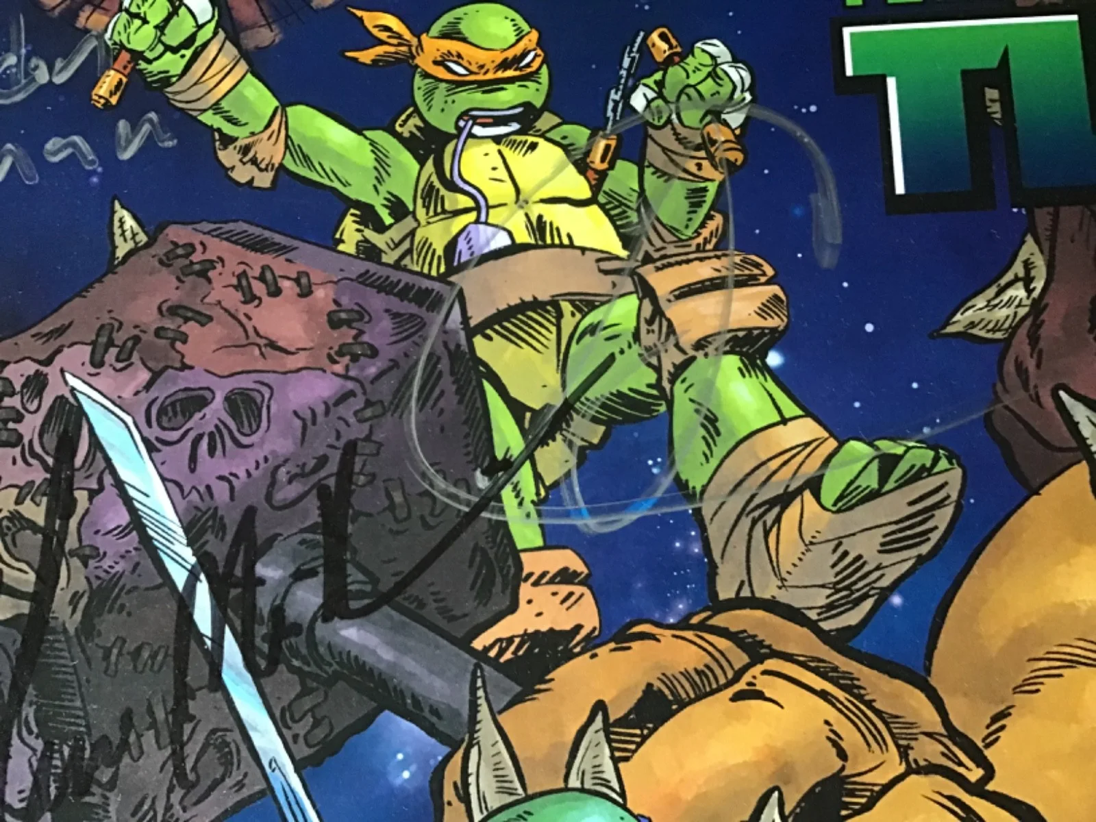 ROB PAULSEN Greg Cipes ZELDA WILLIAMS — TEENAGE MUTANT NINJA TURTLES Signed WONDERCON 2016 Rob Paulsen GREG CIPES + SDCC, image 3