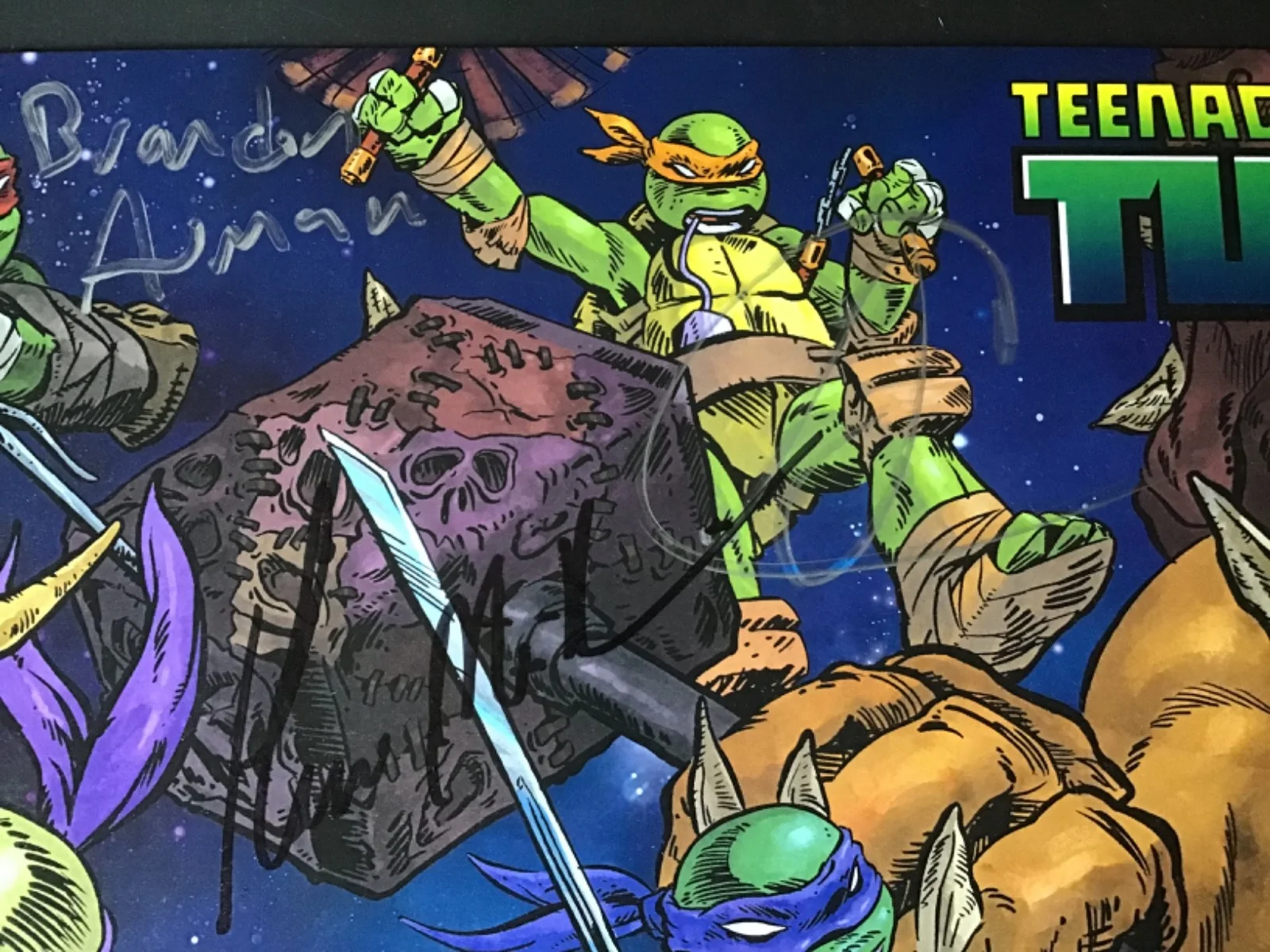 ROB PAULSEN Greg Cipes ZELDA WILLIAMS — TEENAGE MUTANT NINJA TURTLES Signed WONDERCON 2016 Rob Paulsen GREG CIPES + SDCC, image 5