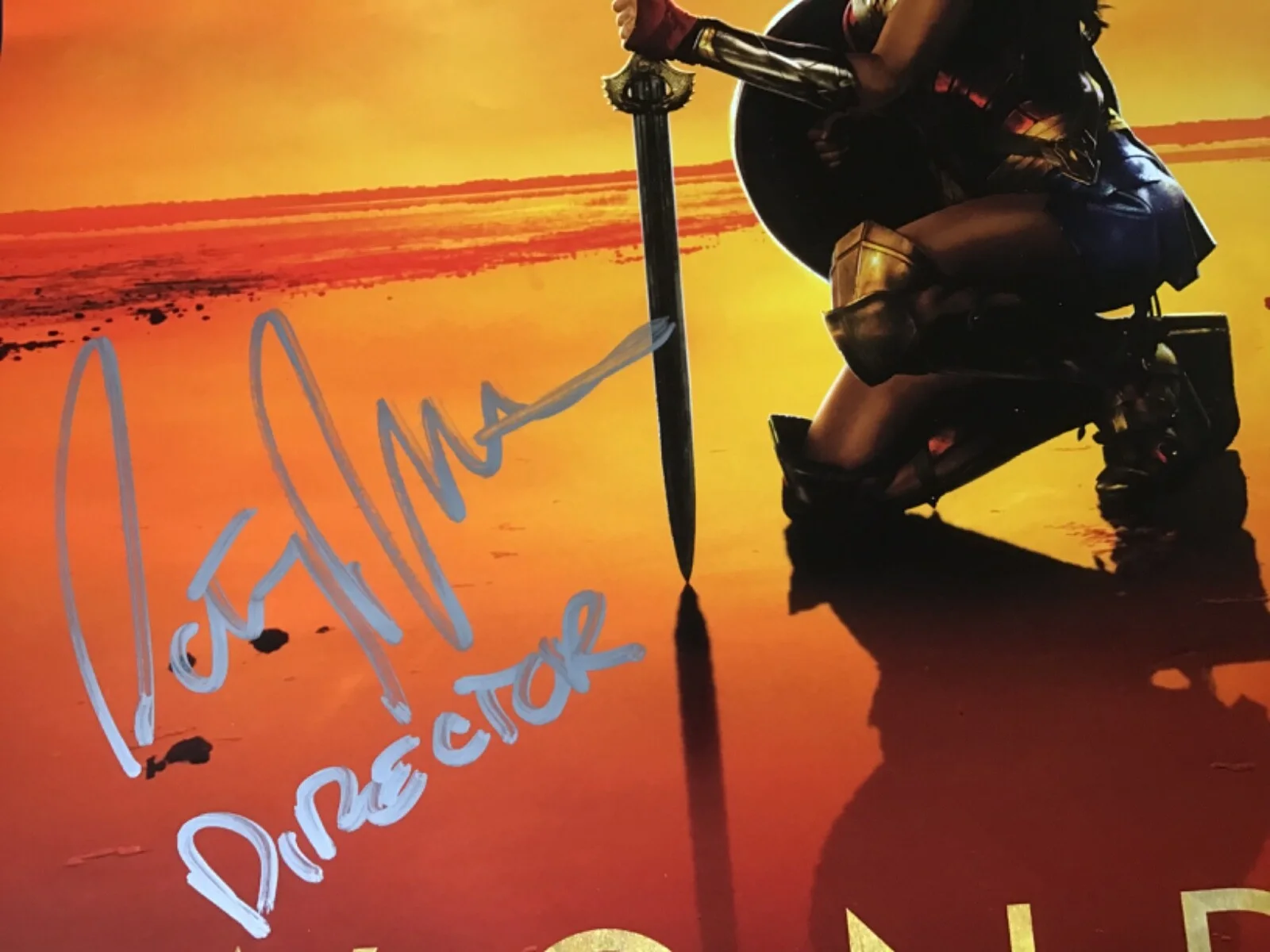 PATTY JENKINS — WONDER WOMAN 13”x 20” POSTER SIGNED x DIRECTOR PATTY JENKINS WONDERCON 2017 Swag, изображение 4