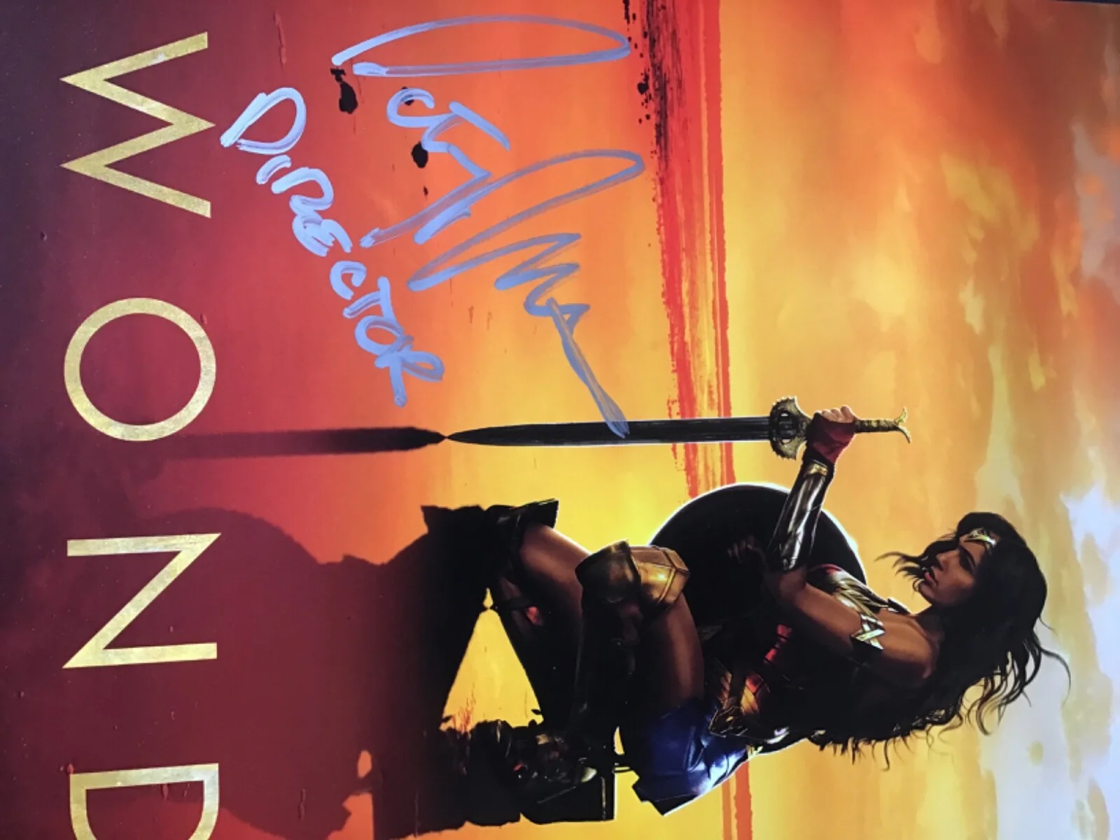 PATTY JENKINS — WONDER WOMAN 13”x 20” POSTER SIGNED x DIRECTOR PATTY JENKINS WONDERCON 2017 Swag, изображение 5