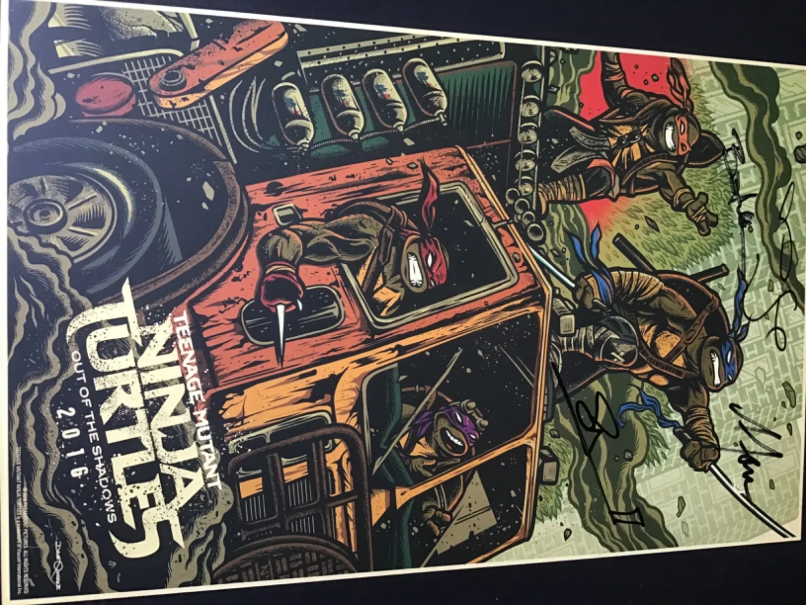MEGAN FOX, STEPHEN AMELL — TEENAGE MUTANT NINJA TURTLES Signed MEGAN FOX Stephen Amell WONDERCON SDCC 2016, изображение 2