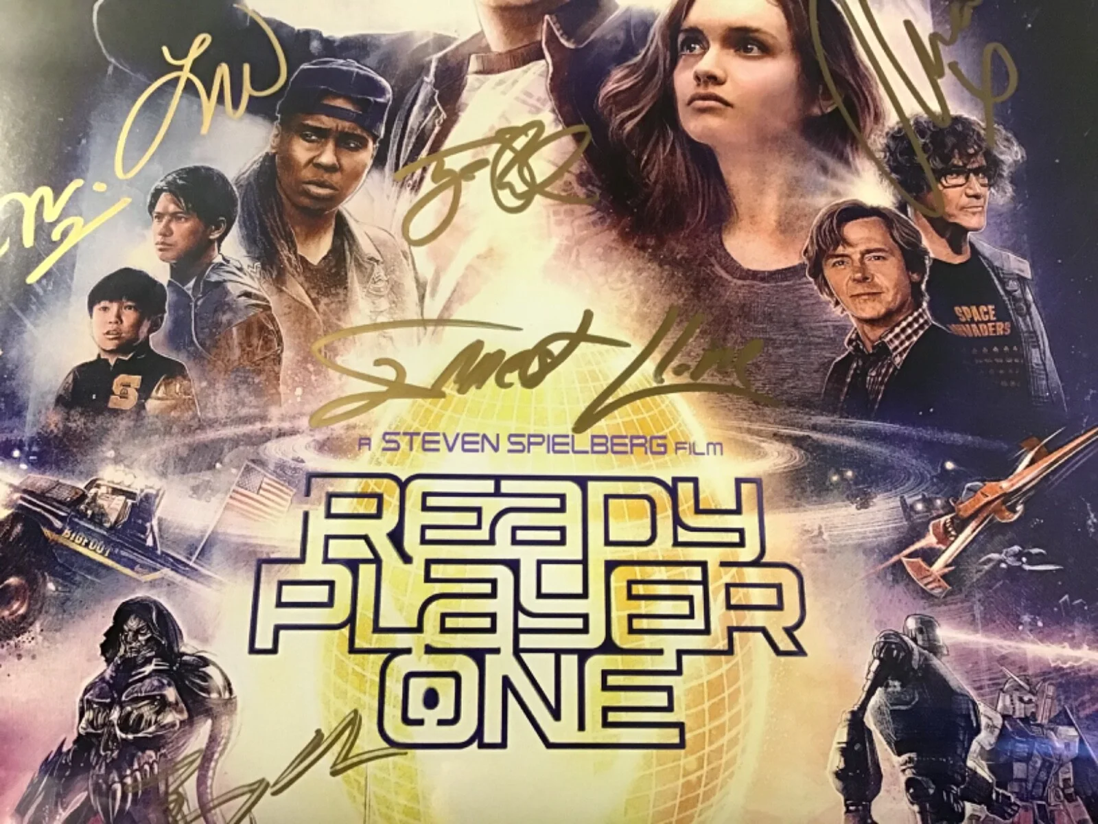 OLIVIA COOKE Ernest Cline TYE SHERIDAN — READY PLAYER ONE Wondercon 2018 SIGNED x8 OLIVIA COOKE Tye SHERIDAN Ernest CLINE, изображение 2