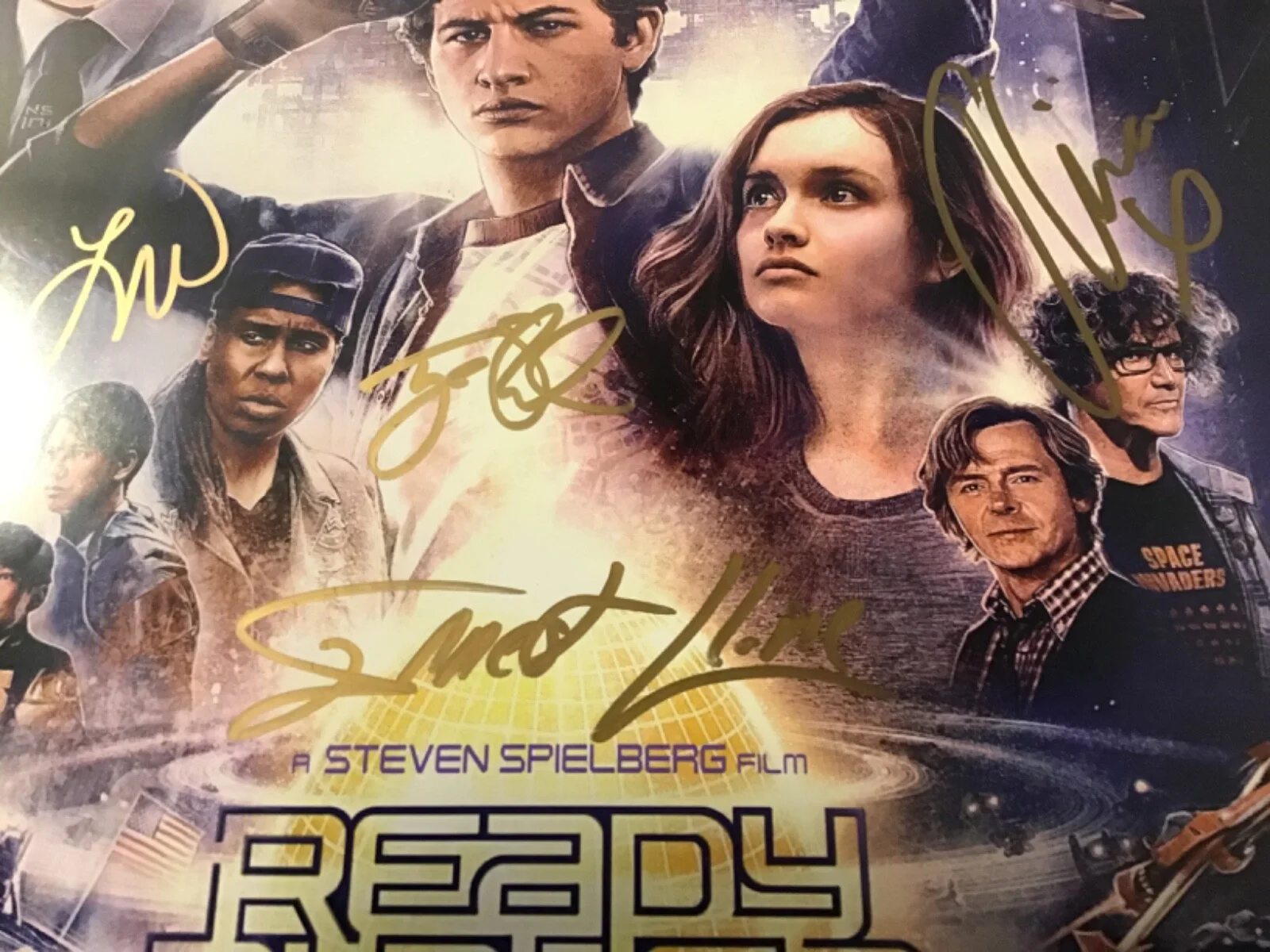 OLIVIA COOKE Ernest Cline TYE SHERIDAN — READY PLAYER ONE Wondercon 2018 SIGNED x8 OLIVIA COOKE Tye SHERIDAN Ernest CLINE, изображение 3