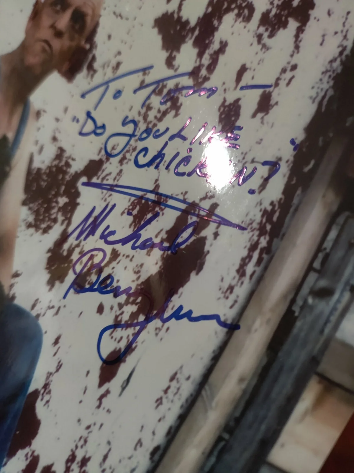 MICHAEL Berryman Signed Autograped 8x10" Photo Hills Have Eyes "..like Chicken?", image 4