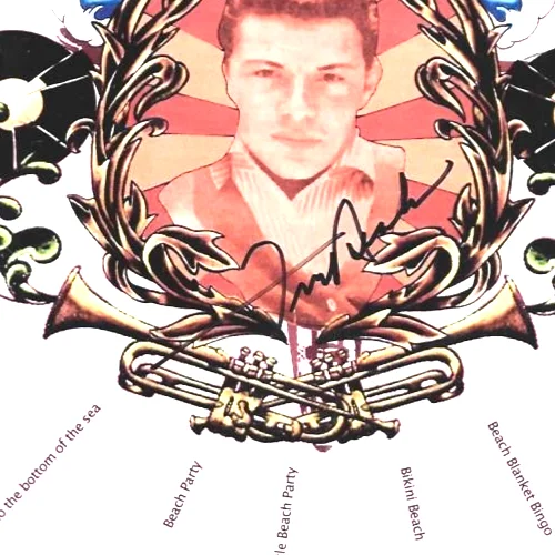 Original Hand Signed Frankie Avalon autograph on 8 x 10 photo + ticket, изображение 2