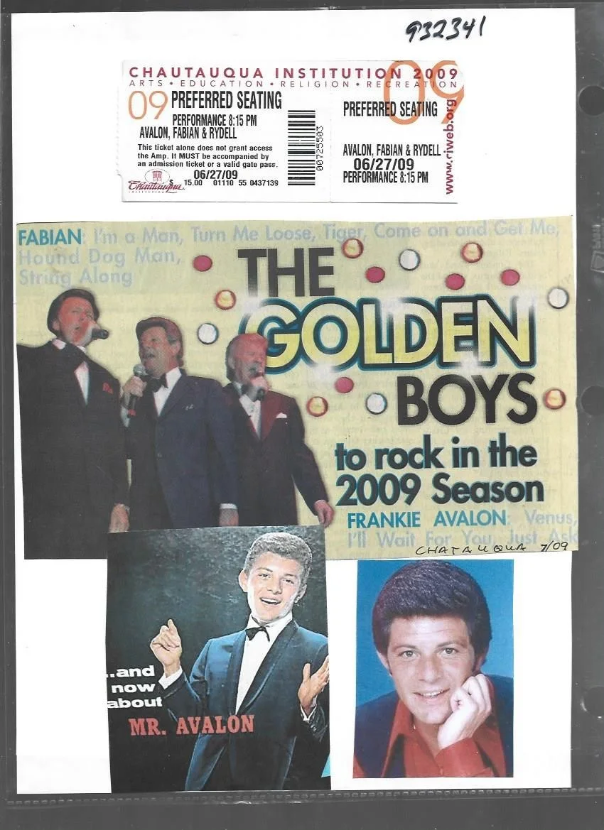 Original Hand Signed Frankie Avalon autograph on 8 x 10 photo + ticket, изображение 3