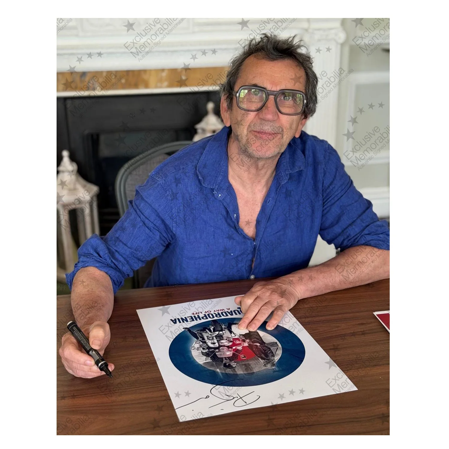 Phil Daniels, Leslie Ash — Phil Daniels & Leslie Ash Signed Quadrophenia Poster. Deluxe Frame, image 2