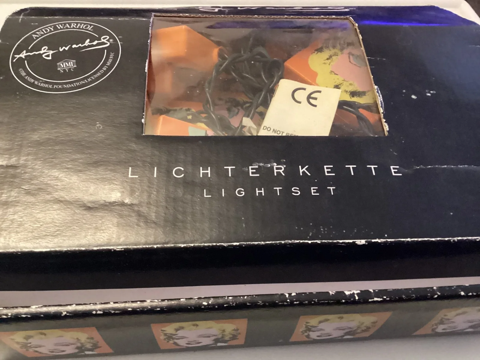 Andy Warhol ~Marilyn Monroe 1999 boxed set of string lights, image 2
