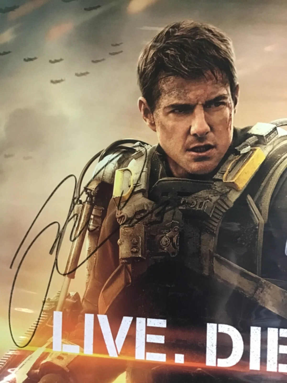 TOM CRUISE — EDGE OF TOMORROW World Premiere Poster #7/50 SIGNED x TOM CRUISE Emily Blunt +6!, изображение 2