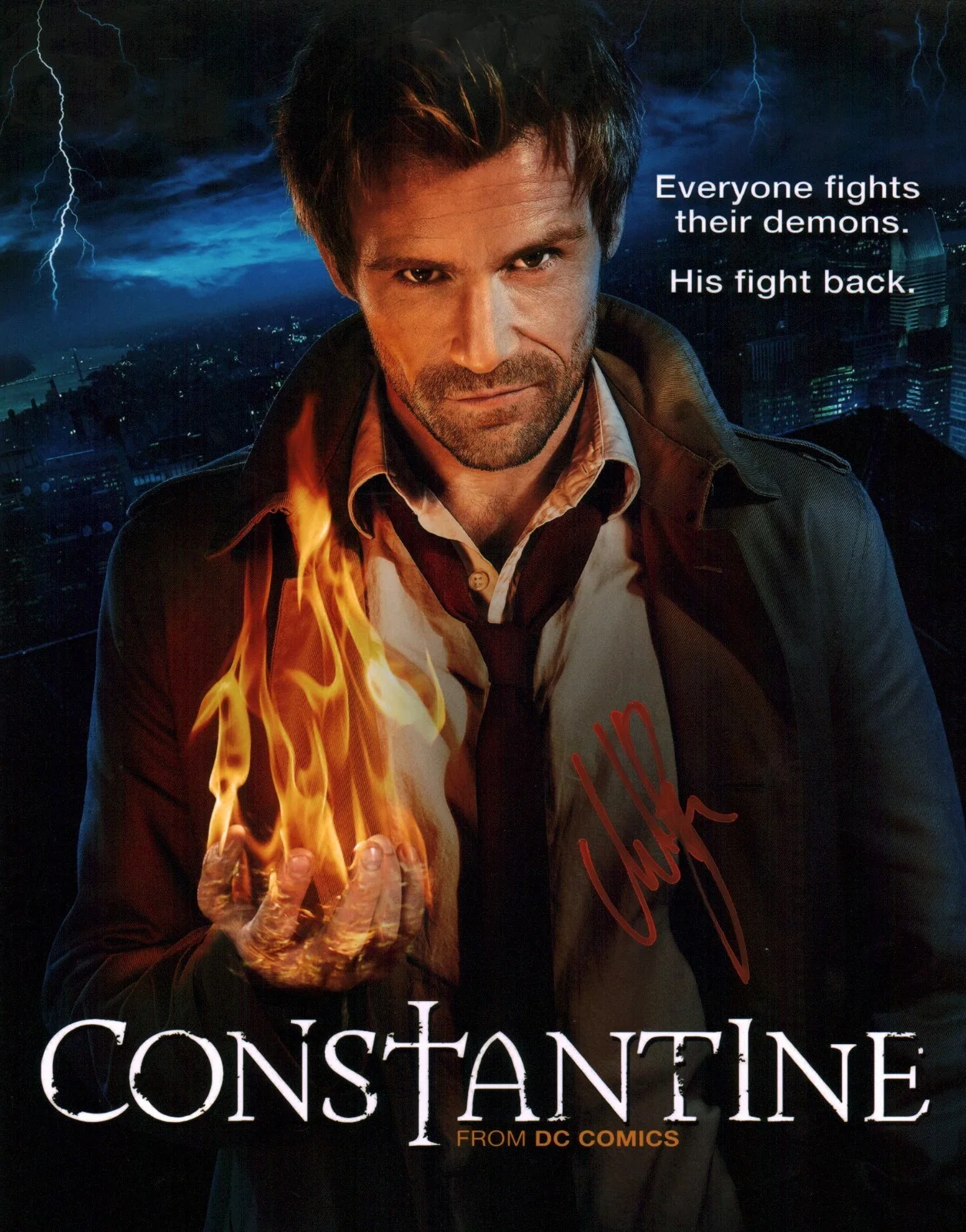 Matt Ryan — Matt Ryan Constantine 11x14 Signed Photo Poster JSA Certified Autograph