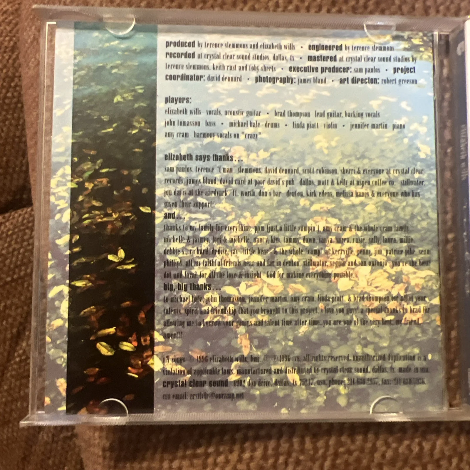Elizabeth Wills Rivers CD Autographed Signed Album, image 4