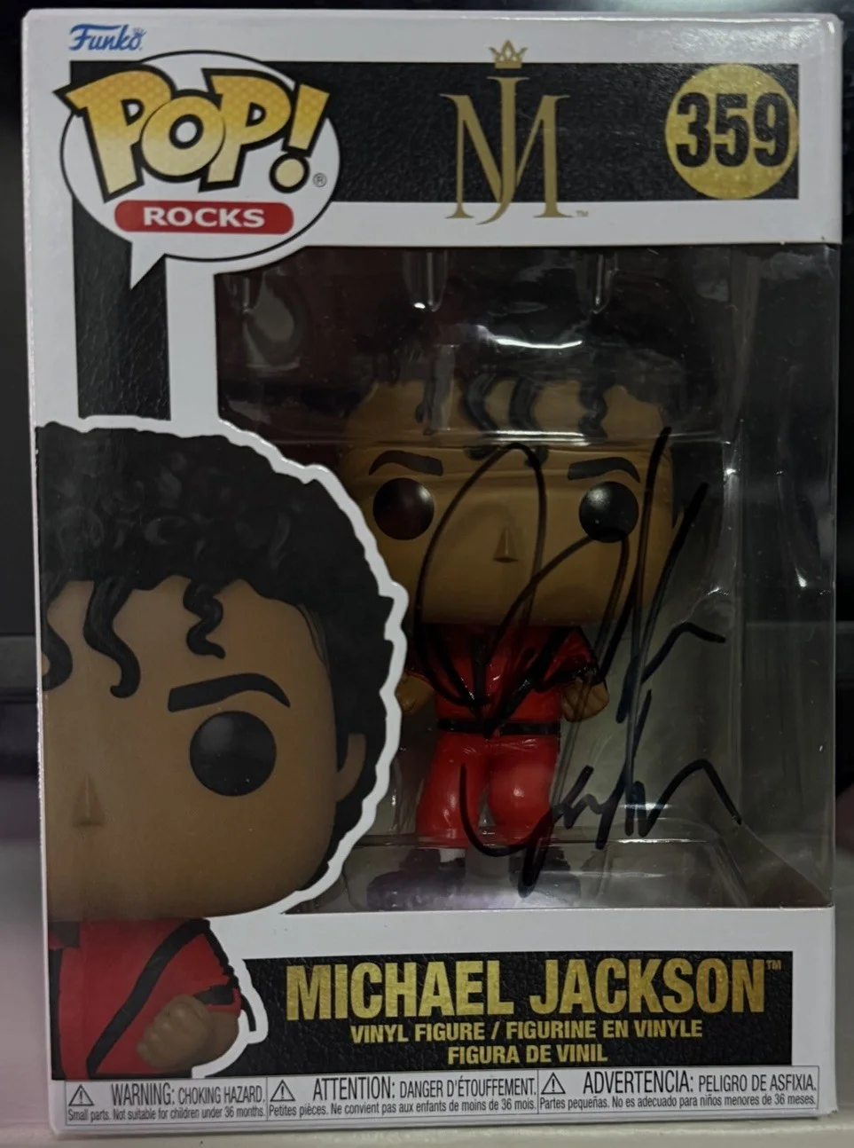 Michael Jackson Funko Pop Signed by Jaafar Jackson Autographed w/ Proof Rare, image 3