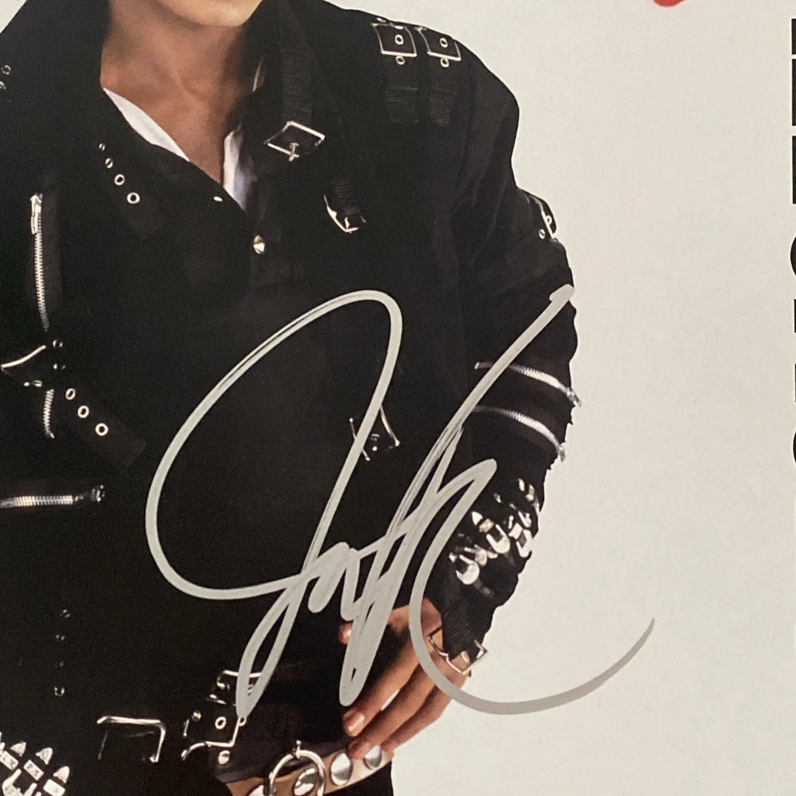 Jaafar Jackson ‘Michael’ Movie Autographed Vinyl Album ‘BAD’, image 2