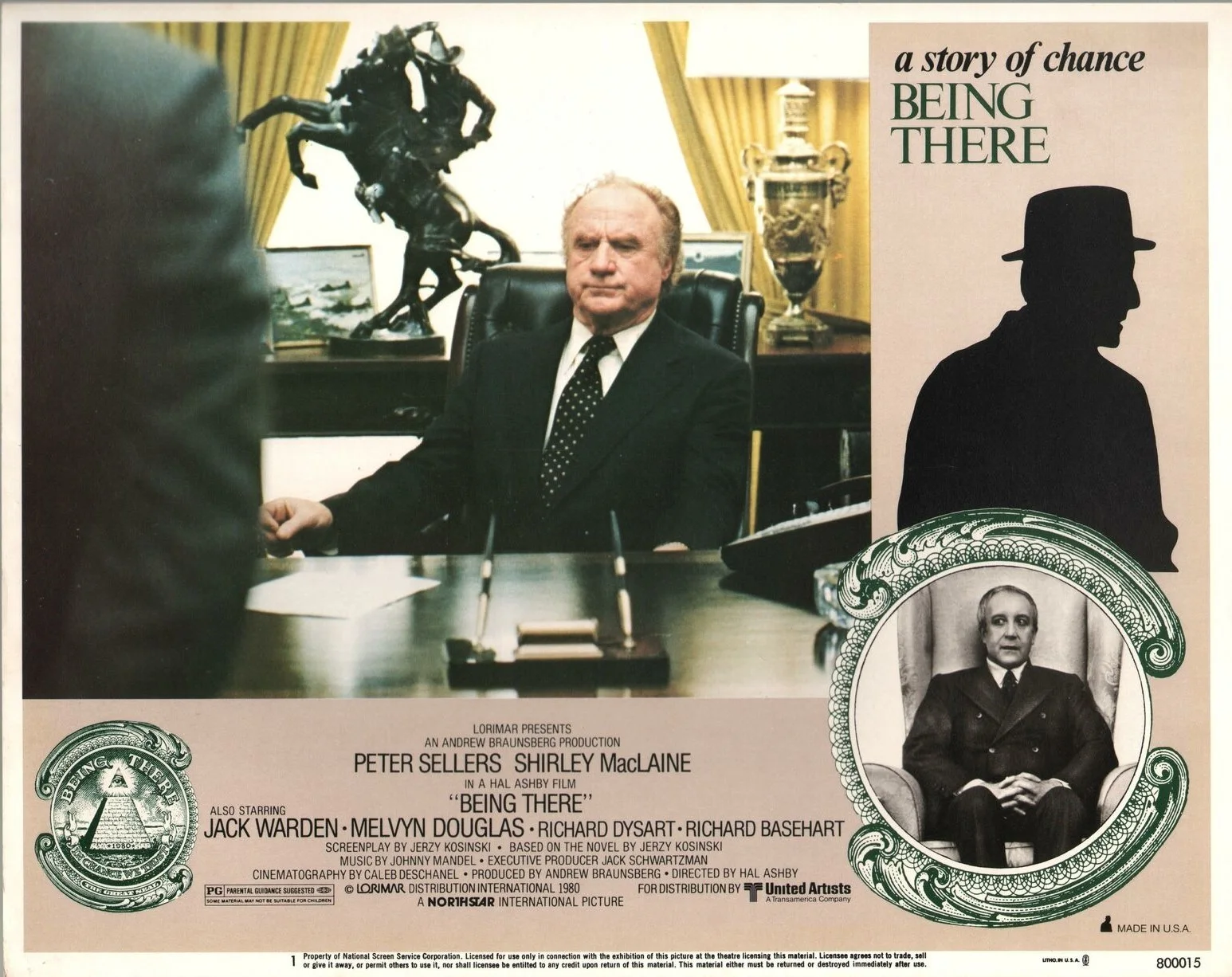 BEING THERE 1980 Peter Sellers, Shirley Maclaine, Melvyn Douglas 5 LOBBY CARDS, изображение 2