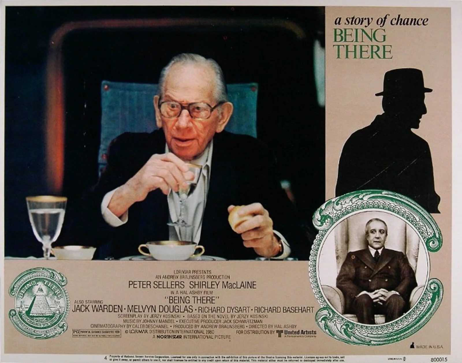 BEING THERE 1980 Peter Sellers, Shirley Maclaine, Melvyn Douglas 5 LOBBY CARDS, изображение 3