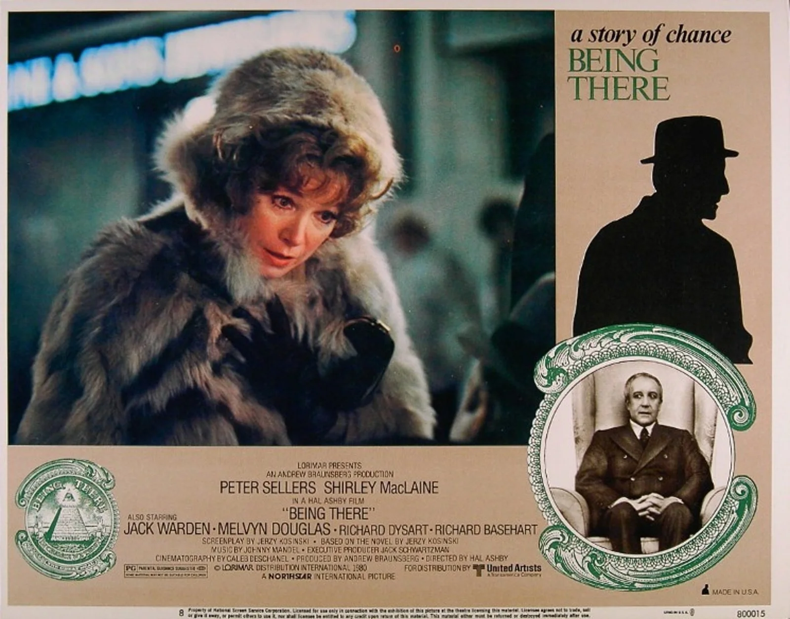BEING THERE 1980 Peter Sellers, Shirley Maclaine, Melvyn Douglas 5 LOBBY CARDS, изображение 5