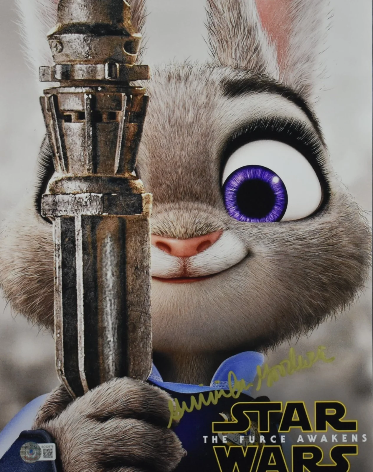 Ginnifer Goodwin — *JUDY HOPPS IN ZOOTOPIA* GINNIFER GOODWIN SIGNED 11X14 PHOTO BECKETT AUTO