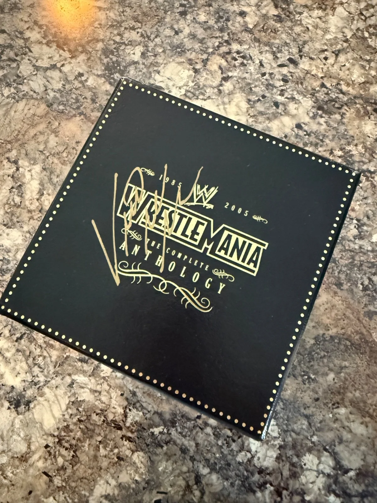 Vince McMahon — WWE WrestleMania The Complete Anthology LE Box Set Signed Vince McMahon 503/1000, image 2