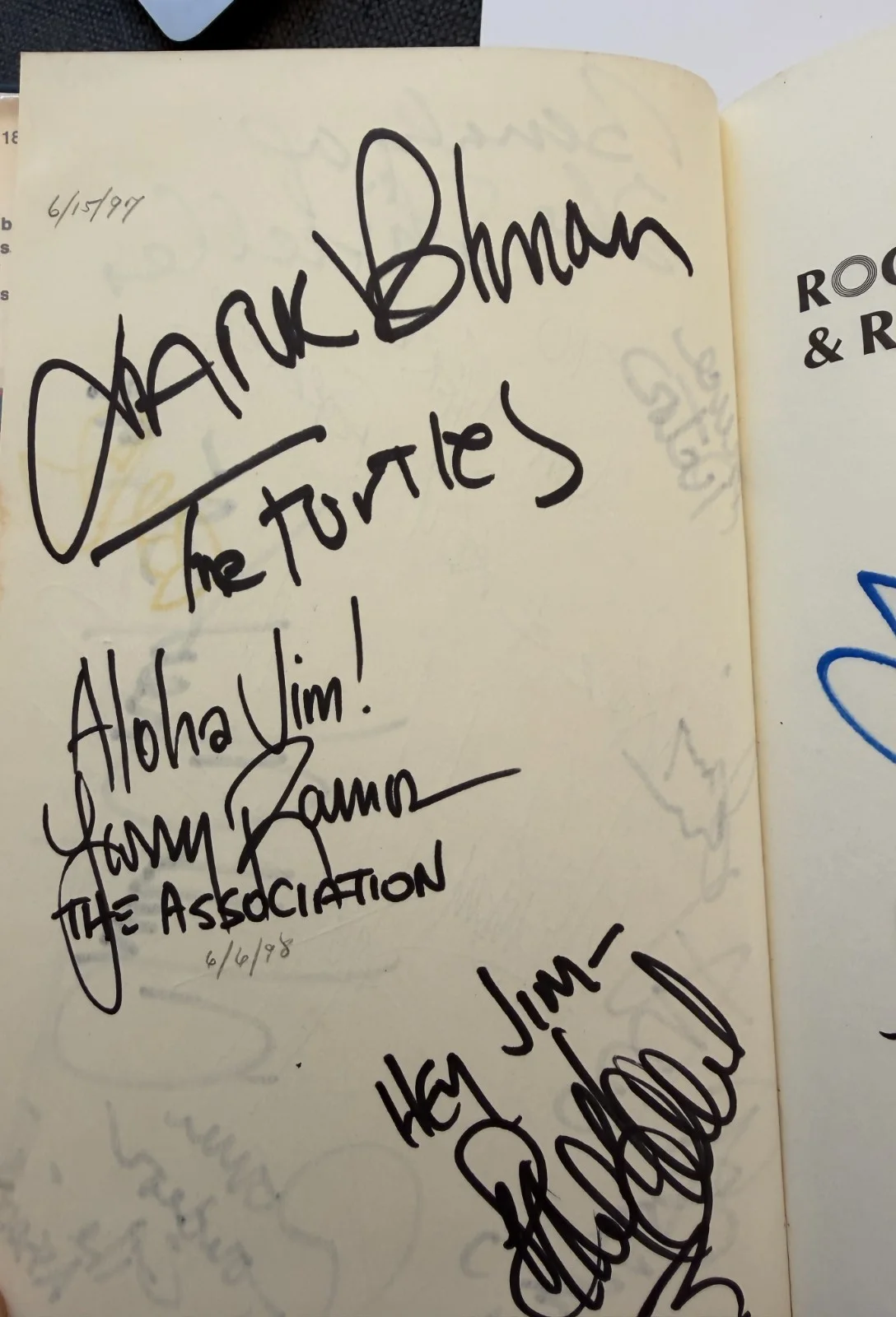 MANY!!!! Soul, doo-wop, rock autographs in Dick Clark book, image 3