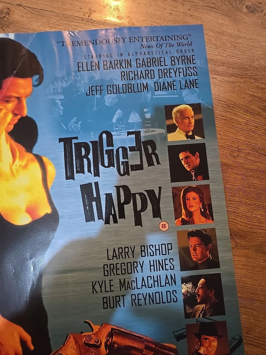 Trigger Happy Film Original Video Shop VHS Promo Poster Rare, изображение 2