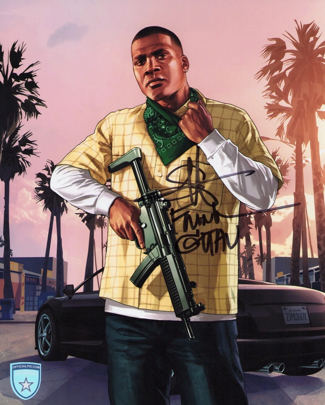 Shawn Fonteno — Signed Shawn Fonteno Grand Theft Auto GTA 5 Franklin 8x10 w/ Official Pix COA
