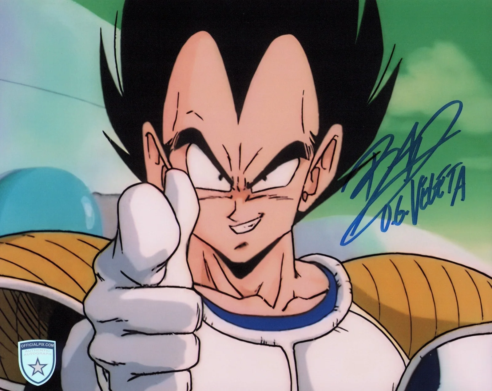 Brian Drummond — Signed Brian Drummond Dragon Ball Z Vegeta 8x10 w/ Official Pix COA