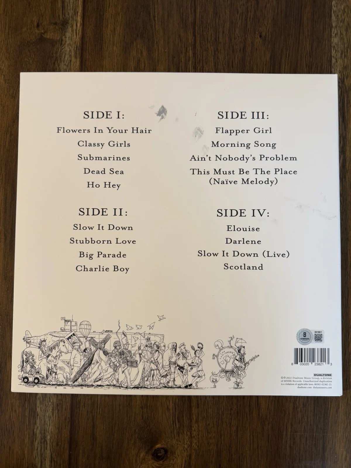 Wesley Schultz ‘The Lumineers’ Band Signed Vinyl Album Autograph Beckett, изображение 2